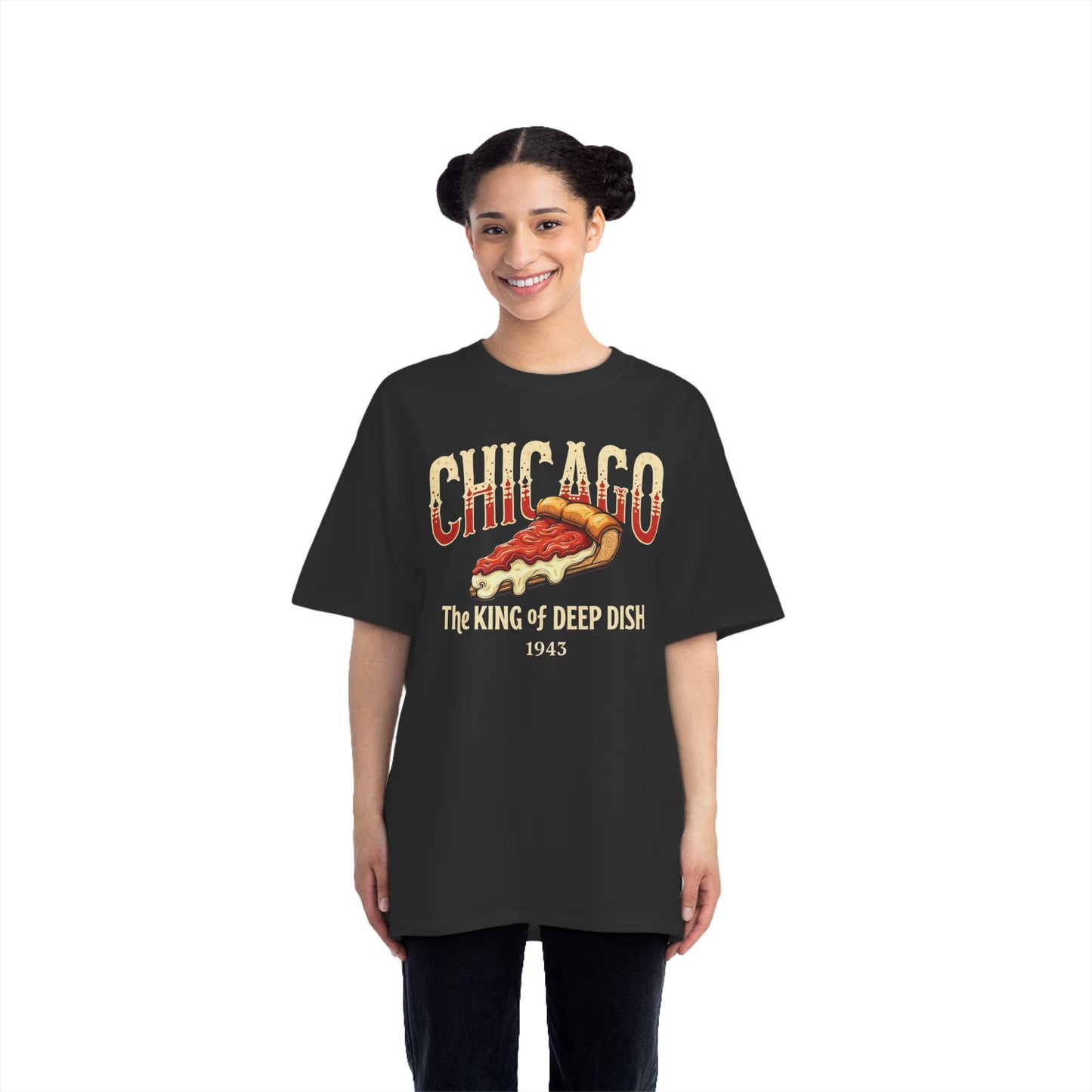 Chicago Deep Dish Pizza T-Shirt - The King of Deep Dish 1943