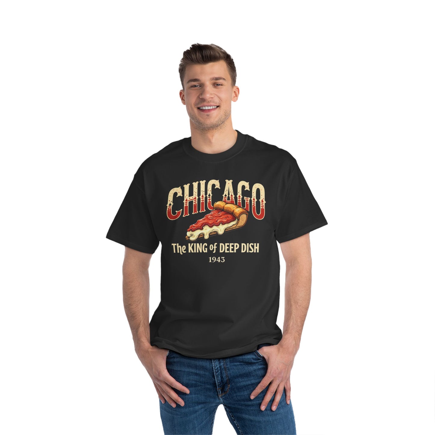 Chicago Deep Dish Pizza T-Shirt - The King of Deep Dish 1943